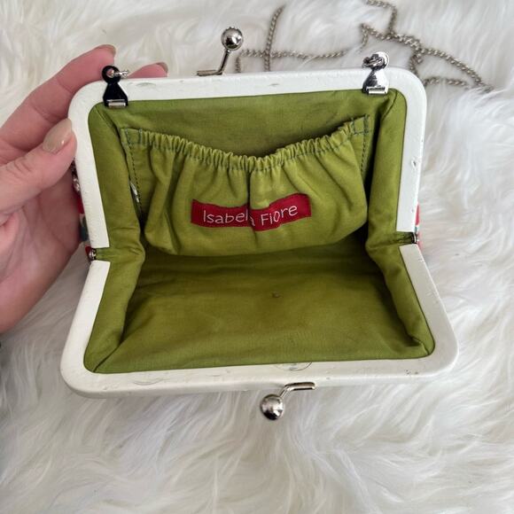 Isabella Fiore | Women’s Dot & Dash Beaded Polkadot Bag Crossbody Clutch Handbag - Picture 4 of 7